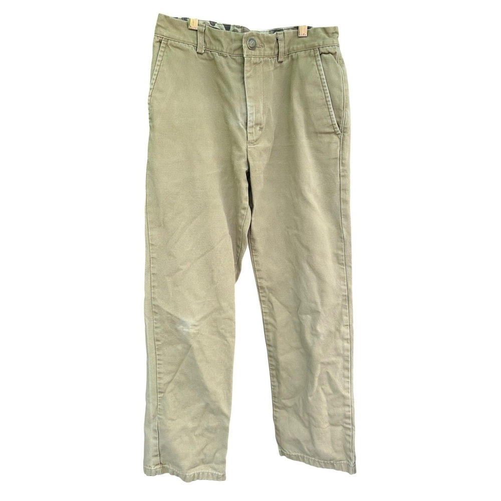 Ball and Buck Pants Sz 28x29 Tan Brown 8‎ Point Fit Canvas Made USA Mens Hunting